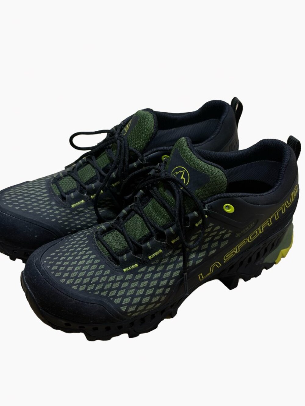 La Sportiva Spire GTX Waterproof Hiking Shoes Black Green Size 9.5 42.5